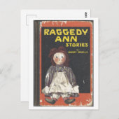 Grugelle 1918年のブックカバーによるRaggedy Ann Stories ポストカード (正面/裏面)