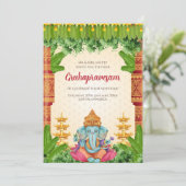 Gruhapravesam 招待状 Grihapravesh 式典の招待状 (スタンド正面)