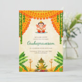 Gruhapravesham 招待状 Grihapravesh 式 招待状 (スタンド正面)