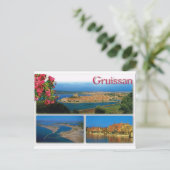 Gruissan、Cote d'Azur、マルチビュー ポストカード (スタンド正面)
