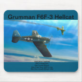 Grumman F6F-3 Hellcat mousepad マウスパッド (正面)