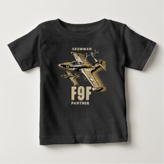 Grumman F9F Pantherキャリアベースのジェット戦闘機 ベビーTシャツ