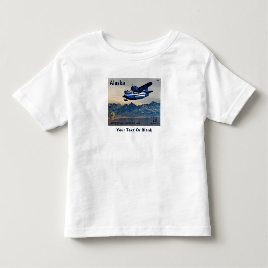 Grumman G-21 Goose - アラスカ切手 トドラーTシャツ (正面)