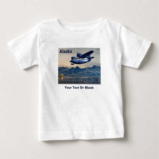 Grumman G-21 Goose - Alaska Postage ベビーTシャツ (正面)