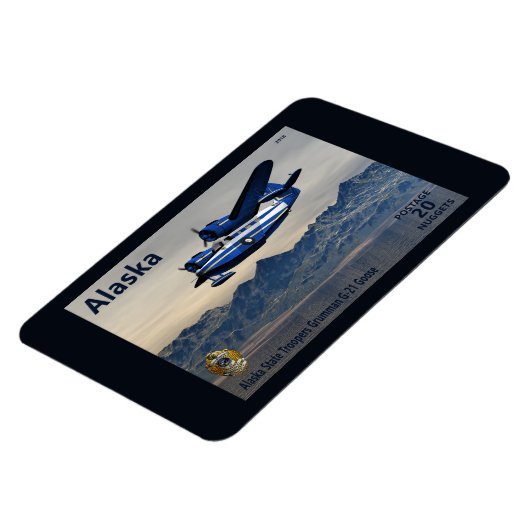 Grumman G-21 Goose - Alaska Postage マグネット (左側)