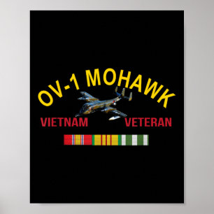 Grumman Ov-1 Mohawkベトナム退役軍人Ov-1航空機 ポスター