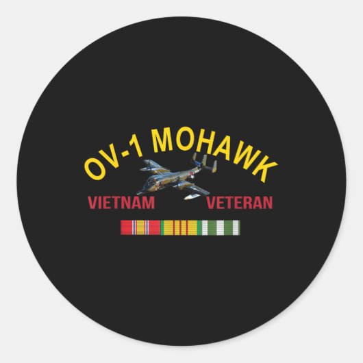 Grumman Ov-1 Mohawkベトナム退役軍人Ov-1航空機 ラウンドシール (正面)