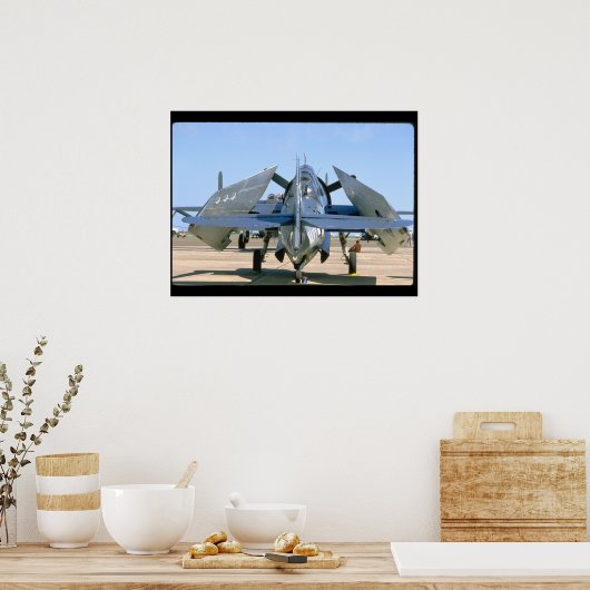 Grumman TBM Avenger, Wings Folded_WWII飛行機 ポスター (キッチン)