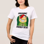 GRUMP CAT DASHING THROUGH THE NO Tシャツ  (正面)