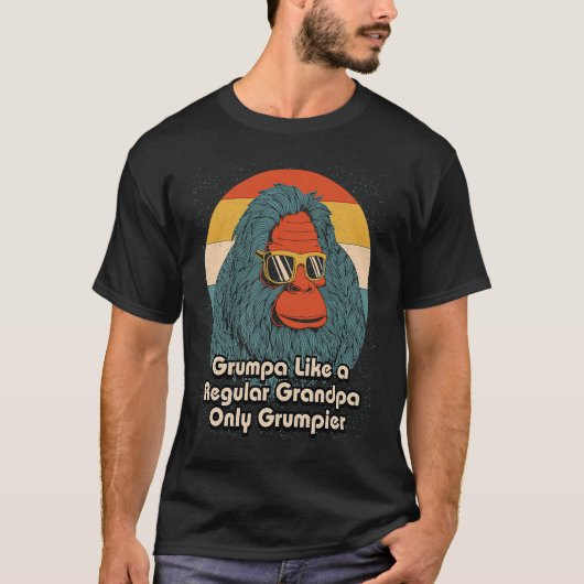 Grumpa Like Regular Grandpa Only Grumpier  Fathers Tシャツ (正面)