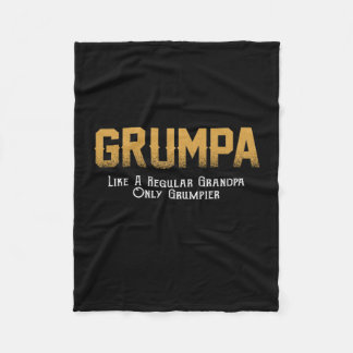 Grumpa Lover |普通のおじいちゃんみたいなGrumpa フリースブランケット