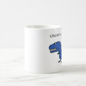 Grumpasaurusのレックスの青い織り目加工のマグ コーヒーマグカップ (中央)