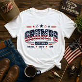 Grumps Est 2026 アメリカ国旗 オーダーメイド子供の名前 Tシャツ