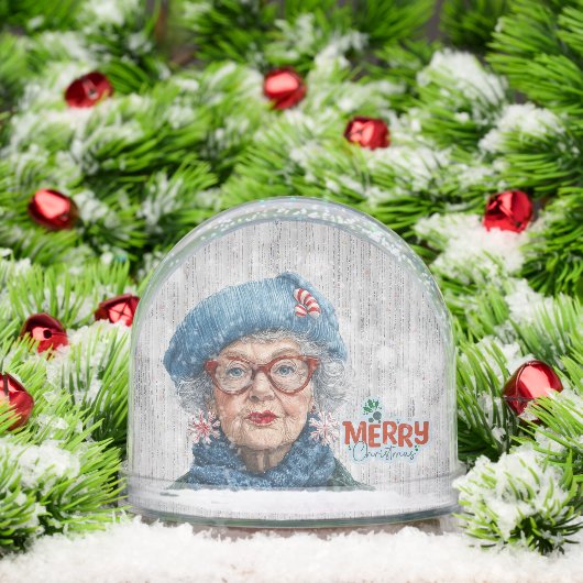 Grumpy Aging Female Friend Snow Globe (クリスマス)