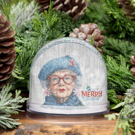 Grumpy Aging Female Friend Snow Globe (冬)
