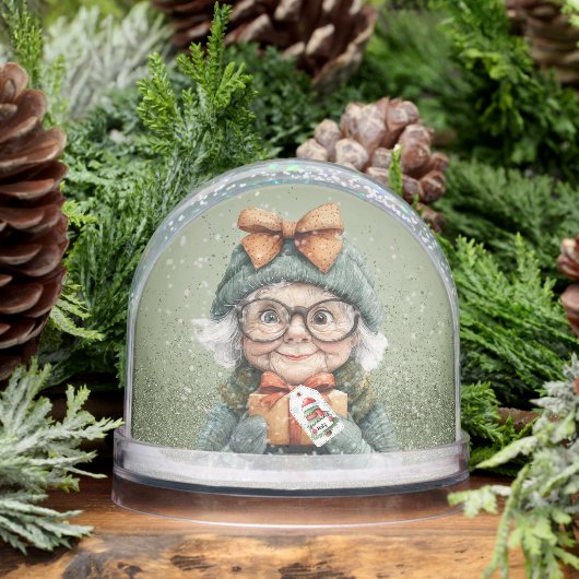 Grumpy Aging Female Friend Snow Globe (冬)