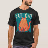 Grumpy and fluffy Cat Costume for funny overweight Tシャツ (正面)