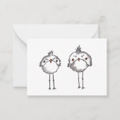 Grumpy birds ノートカード (正面)