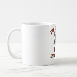 Grumpy Black Cat Mug – Energy-Saving Mode Quote コーヒーマグカップ