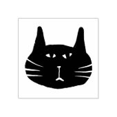 Grumpy black cat stamp ラバースタンプ (インプリント)