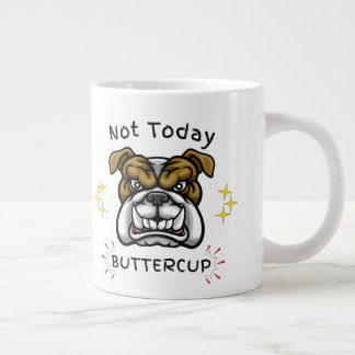 Grumpy Bulldog Cup, Dog Lover Gift Idea, Pet Humor ジャンボコーヒーマグカップ