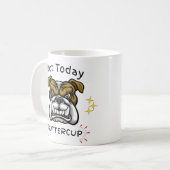 Grumpy Bulldog, Dog Lover,  Pet Lover Gift, Pet コーヒーマグカップ (正面左)