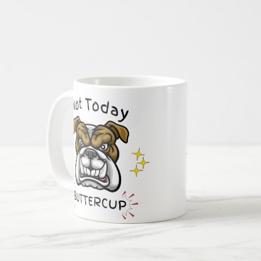Grumpy Bulldog, Dog Lover,  Pet Lover Gift, Pet コーヒーマグカップ (正面左)