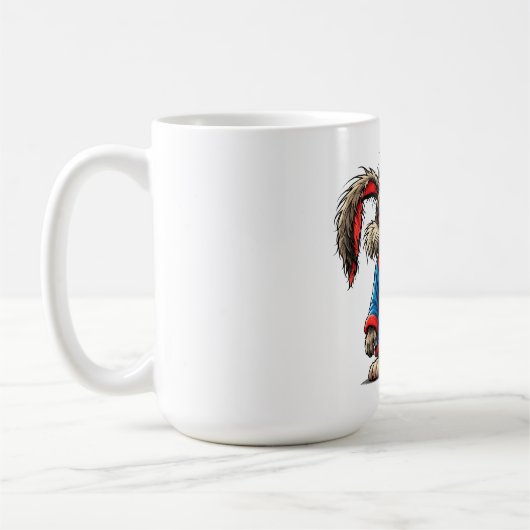 Grumpy Bunny Coffee Funny T-Shirt コーヒーマグカップ (左)