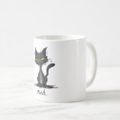 GRUMPY CAT おもしろい - Meh Cat 熱狂する - Cat Lady Gift コーヒーマグカップ (正面右)