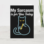 Grumpy Cat Attitude – Quietly Judging Funny Cat カード (正面)