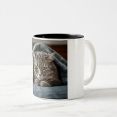 Grumpy Cat Coffee Mug: A Purrfectly Grumpy Morning ツートーンマグカップ (正面右)