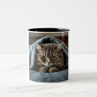 Grumpy Cat Coffee Mug: A Purrfectly Grumpy Morning ツートーンマグカップ