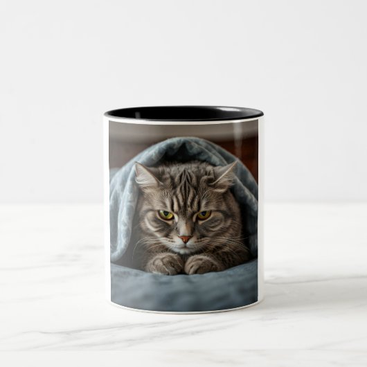 Grumpy Cat Coffee Mug: A Purrfectly Grumpy Morning ツートーンマグカップ (中央)