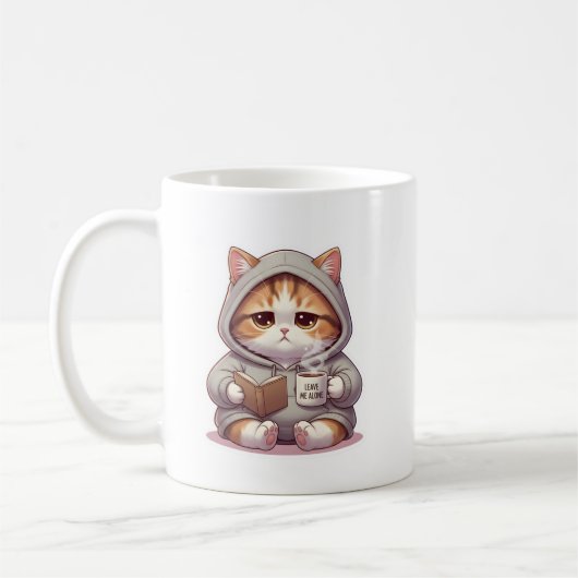 Grumpy Cat Coffee Mug Nope Not Today Mood Gift コーヒーマグカップ (左)