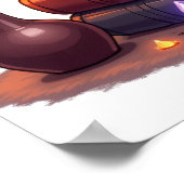 Grumpy Cat Dark Academia Reader Bookworm Gothic Li ポスター (角)