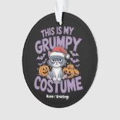 Grumpy Cat Halloween Costume Funny Holiday Animal  オーナメント (正面)