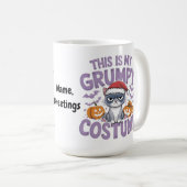 Grumpy Cat Halloween Costume Funny Holiday Animal コーヒーマグカップ (正面右)