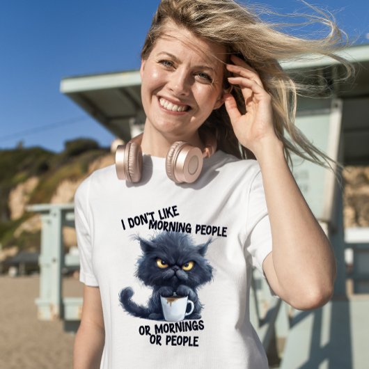Grumpy Cat I Don't Like Morning People Tシャツ