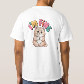 Grumpy Cat "I'm Fine" Funny Cartoon Shirt Tシャツ (裏面)