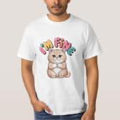 Grumpy Cat "I'm Fine" Funny Cartoon Shirt Tシャツ (正面)