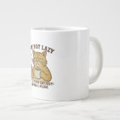Grumpy Cat in Energy-Saving Mode Mug ジャンボコーヒーマグカップ (正面右)