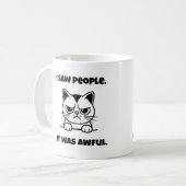 Grumpy Cat Mug – Anti-Social Funny Gift コーヒーマグカップ (正面左)