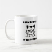 Grumpy Cat Mug – Anti-Social Funny Gift コーヒーマグカップ (左)