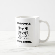 Grumpy Cat Mug – Anti-Social Funny Gift