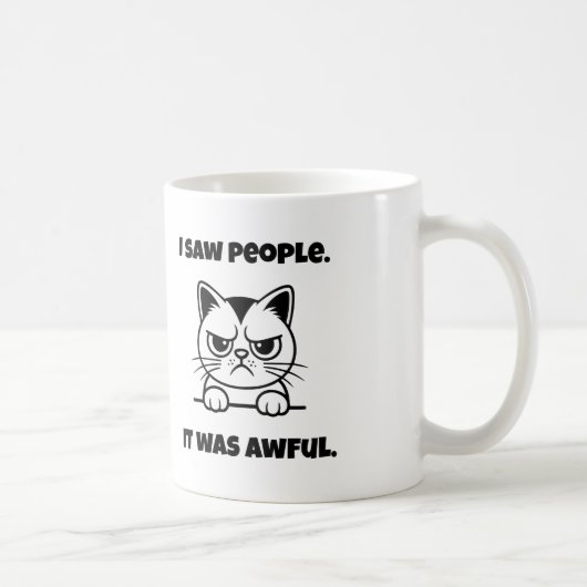 Grumpy Cat Mug – Anti-Social Funny Gift コーヒーマグカップ (右)
