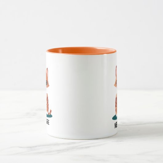 Grumpy Cat "NEED COFFEE" Mug | Cute Tabby Kitten  マグカップ (中央)