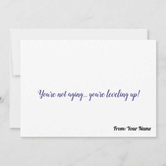 Grumpy Cat on Cake カード (裏面)