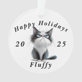 Grumpy Cat sarcastic Happy holidays Christmas オーナメント