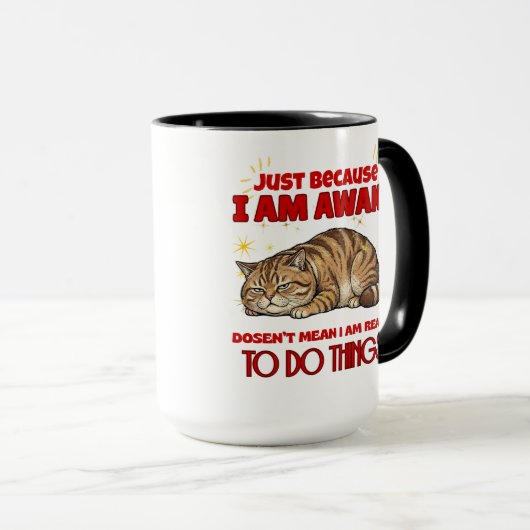 Grumpy Cat Sarcastic Quote マグカップ (正面右)