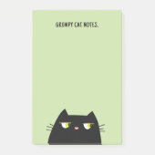 Grumpy Cat Sticky Notes Funny Cute Kawaii ポストイット (正面)